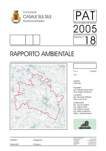 RAPPORTO AMBIENTALE - Comune di Casale sul Sile