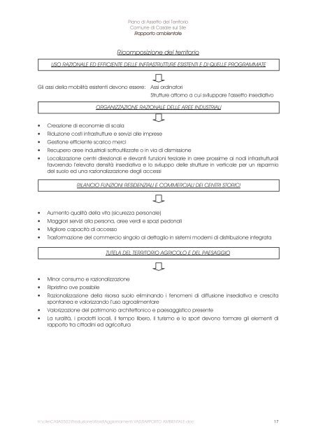 RAPPORTO AMBIENTALE - Comune di Casale sul Sile