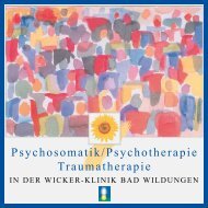 Psychosomatik/Psychotherapie Traumatherapie - Wicker-Klinik Bad ...