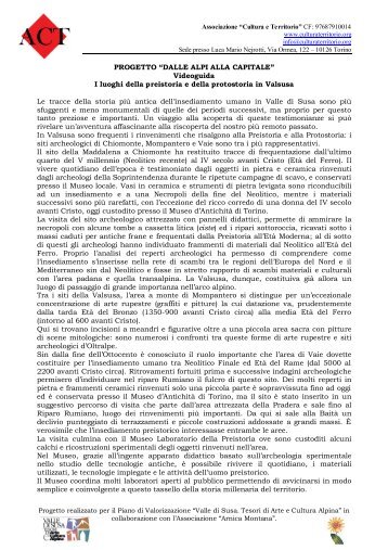 Videoguida: i luoghi della preistoria e della protostoria in Valsusa