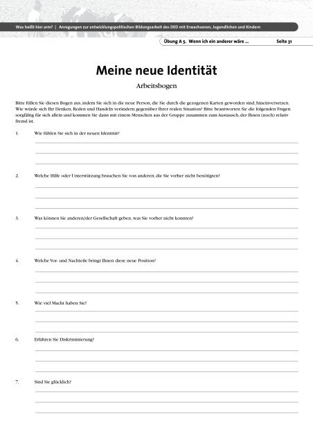 Was heißt hier arm? (pdf) - Bildung trifft Entwicklung