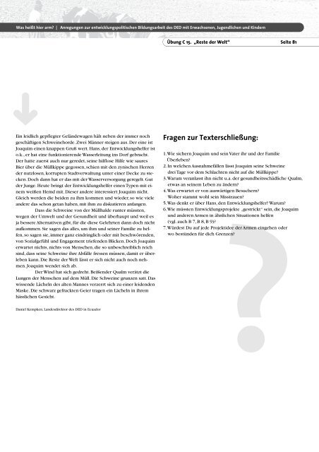 Was heißt hier arm? (pdf) - Bildung trifft Entwicklung