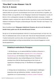 Die didaktisch-methodischen Prinzipien des Projekts