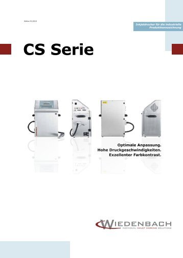 CS Serie Prospekt - Wiedenbach Apparatebau GmbH