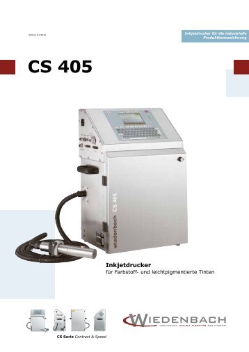 CS 405 Datenblatt - Wiedenbach Apparatebau GmbH