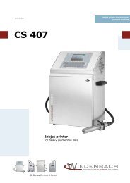 CS 407 Data Sheet - Wiedenbach Apparatebau GmbH