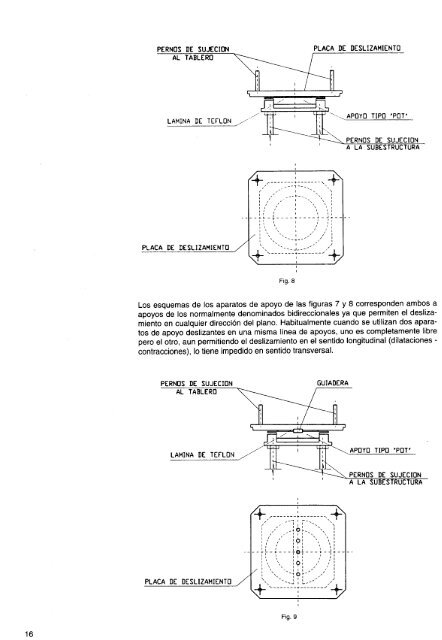 nota tecnica sobre aparatos de apoyo para puentes de carretera