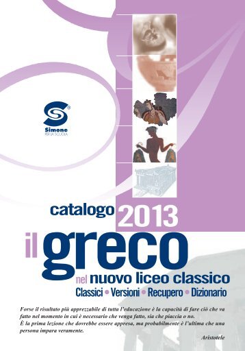 SCARICA IL CATALOGO di GRECO - Simone per la scuola