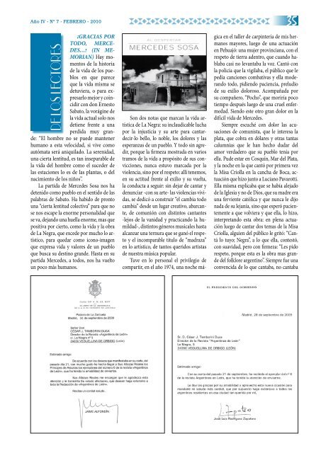 Revista de la Asociación Casa Argentina en León - Pampeando y ...