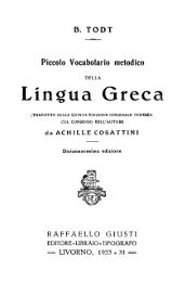 Piccolo vocabolario metodico della lingua greca - Accademia ...