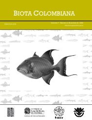 biota colombiana - Instituto de Investigación de Recursos Biológicos ...