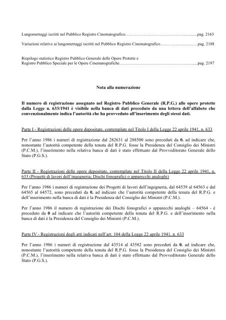 Bollettino Anno 1986 - Direzione Generale per i Beni Librari e gli ...