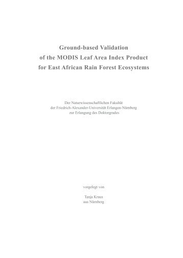 Ground-based Validation of the MODIS Leaf Area Index Product for ...