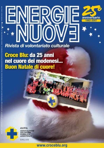 Croce Blu: da 25 anni nel cuore dei modenesi... Buon Natale di cuore!