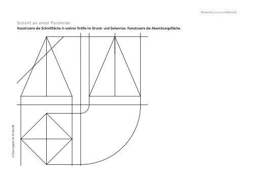 Schnitt an einer Pyramide - Wieland-Gymnasium Biberach