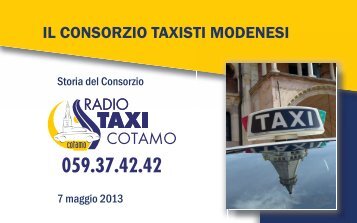 Storia del Consorzio Taxisti Modenesi - Cotamo