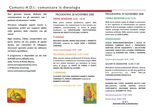 Comunic-A.D.I.: comunicare la dietologia - Elisir di Salute