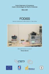 FODiSS. Sensore distribuito di deformazioni in fibra ottica - Amra