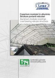 Coperture modulari in alluminio Strutture portanti ... - Di Leo, Leonardo