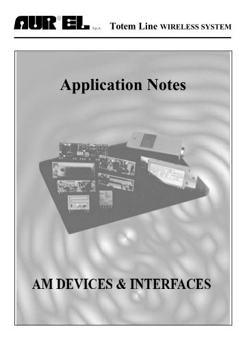 Application Notes - Moduli RF wireless