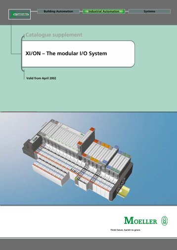 Catalogue supplement XI/ON – The modular I/O ... - Moeller Electric