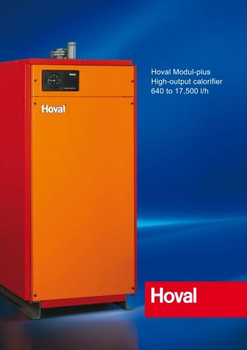 Hoval Modul-plus High-output calorifier 640 to 17,500 l/h
