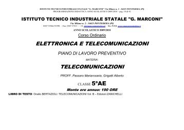 LICEO TECNICO Tecnologie Informatiche e della ... - G. Marconi