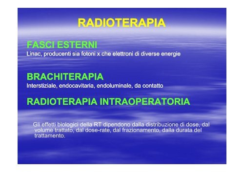 Generalità - Facoltà di Medicina e Chirurgia