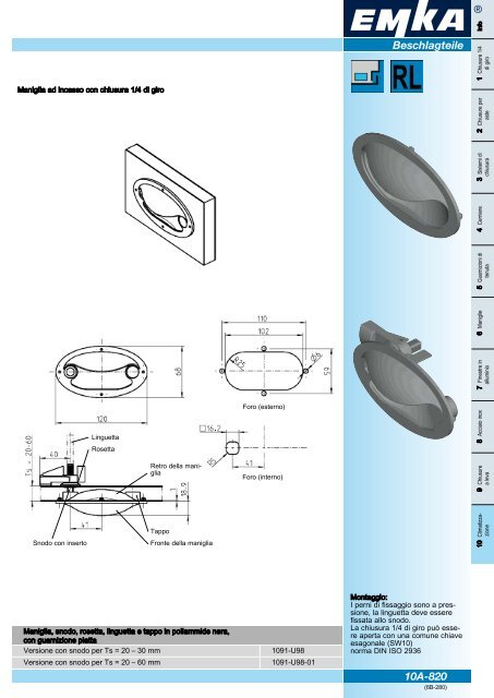 Sistemi di chiusura modulari - Catalogo generale - 2011 - EMKA ...