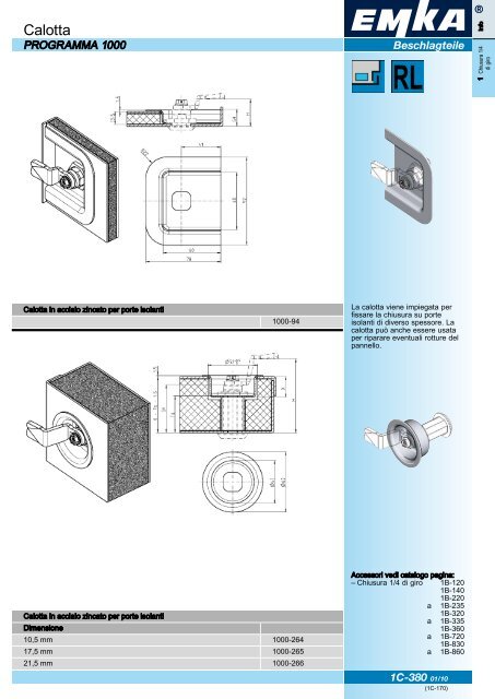 Sistemi di chiusura modulari - Catalogo generale - 2011 - EMKA ...