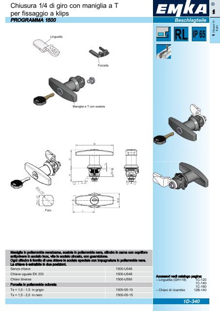 Sistemi di chiusura modulari - Catalogo generale - 2011 - EMKA ...