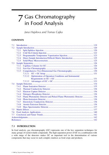 Handbook of Food Analysis Instruments