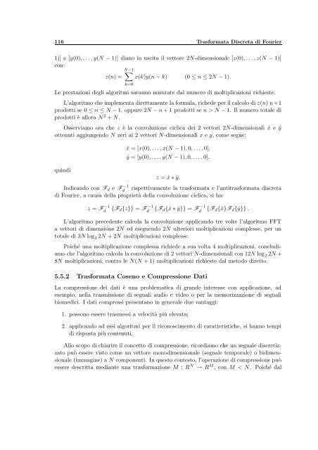 Elaborazione Numerica dei Segnali