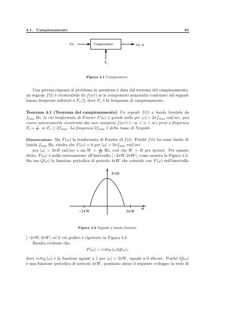 Elaborazione Numerica dei Segnali