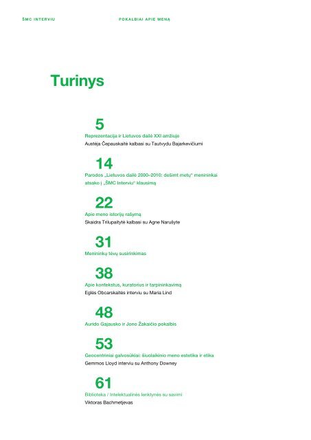 interviu 2010 2011 16-17 lt - Šiuolaikinio meno centras