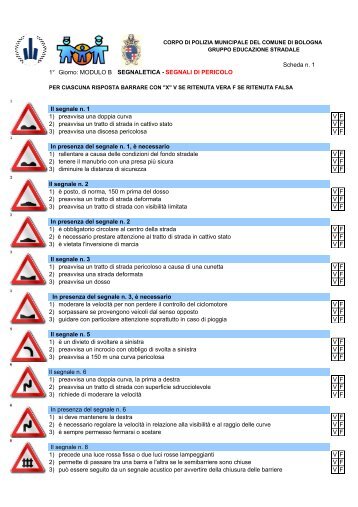 Segnali di Pericolo - LICEO MINGHETTI Bologna > Home