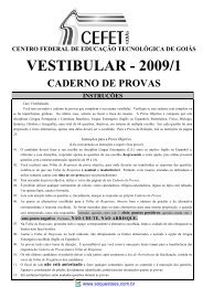 00 - Capa da Prova - Vestibular 2009-1 Gab - Só Questões