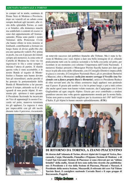 GLI ALPINI MODENESI PROTAGONISTI A ... - Sezione Modena