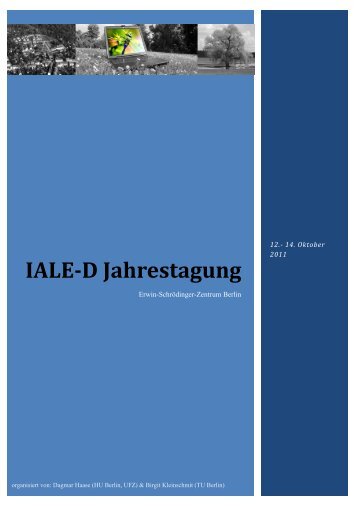 Tagungsband (PDF, 1.607 KB) - IALE-D