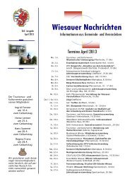 April 2013 - Markt Wiesau