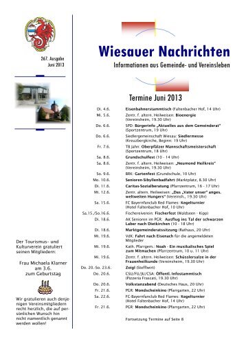 Juni 2013 - Markt Wiesau