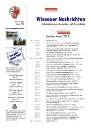 Januar 2013 - Markt Wiesau