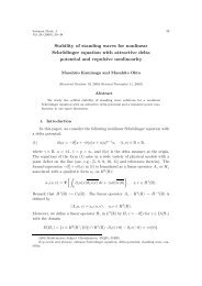 Stability of standing waves for nonlinear Schrodinger equation with ...