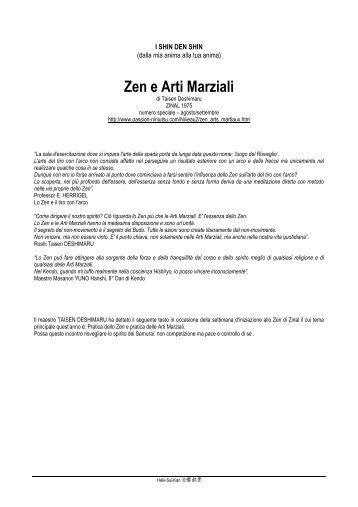 Zen e Arti Marziali - Hekisuikan