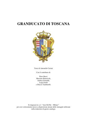 GRANDUCATO DI TOSCANA - Il catalogo dei collezionisti