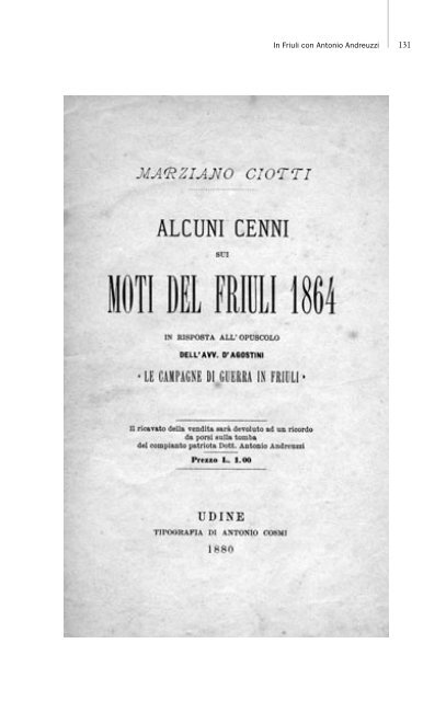 Marziano Ciotti l'occhio dritto di Garibaldi - La tana dell'orso