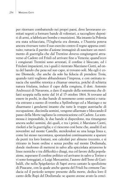 Marziano Ciotti l'occhio dritto di Garibaldi - La tana dell'orso