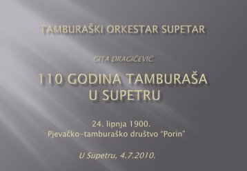 PDF 110 godina tamburaša u Supetru