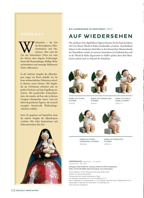 aus dem hause wendt & kühn das magazin ... - Wendt & Kuehn