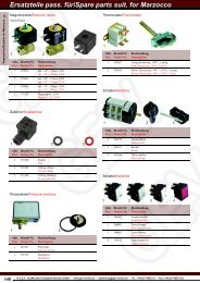 Ersatzteile pass. für/Spare parts suit. for Marzocco